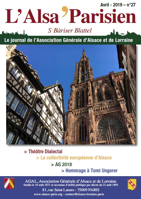 Journal Alsa'Parisien N°27 de Avril 2019