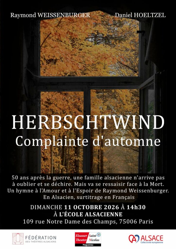 AGAL Affiche théâtre alsacien Herbschtwind